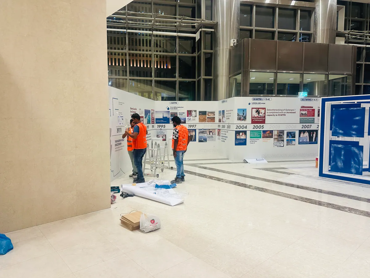 QatarEnergy LNG 40 years exhibition: On site