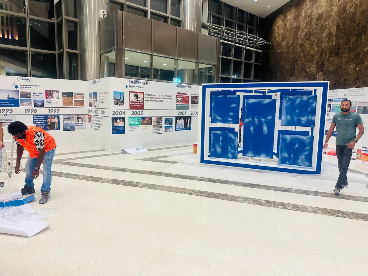 QatarEnergy LNG 40 years exhibition: On site