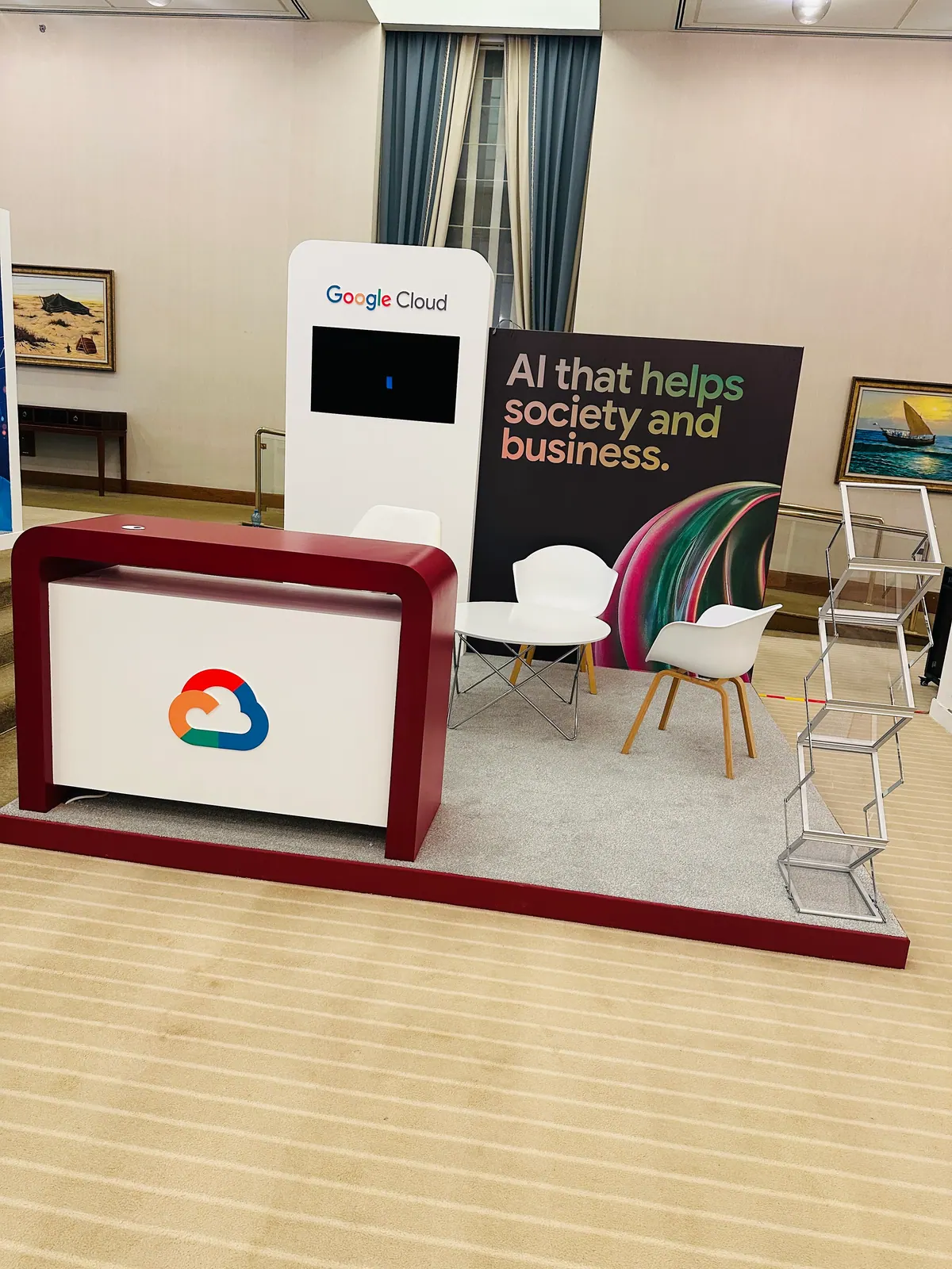 Six booths for a technology conference: Finished