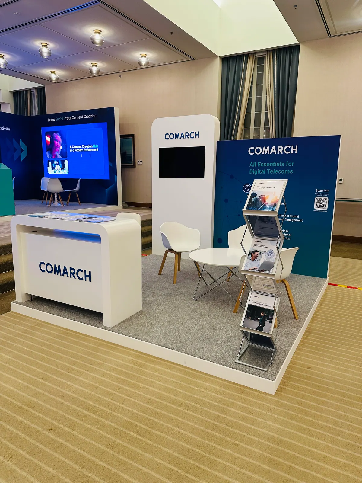 Six booths for a technology conference: Finished