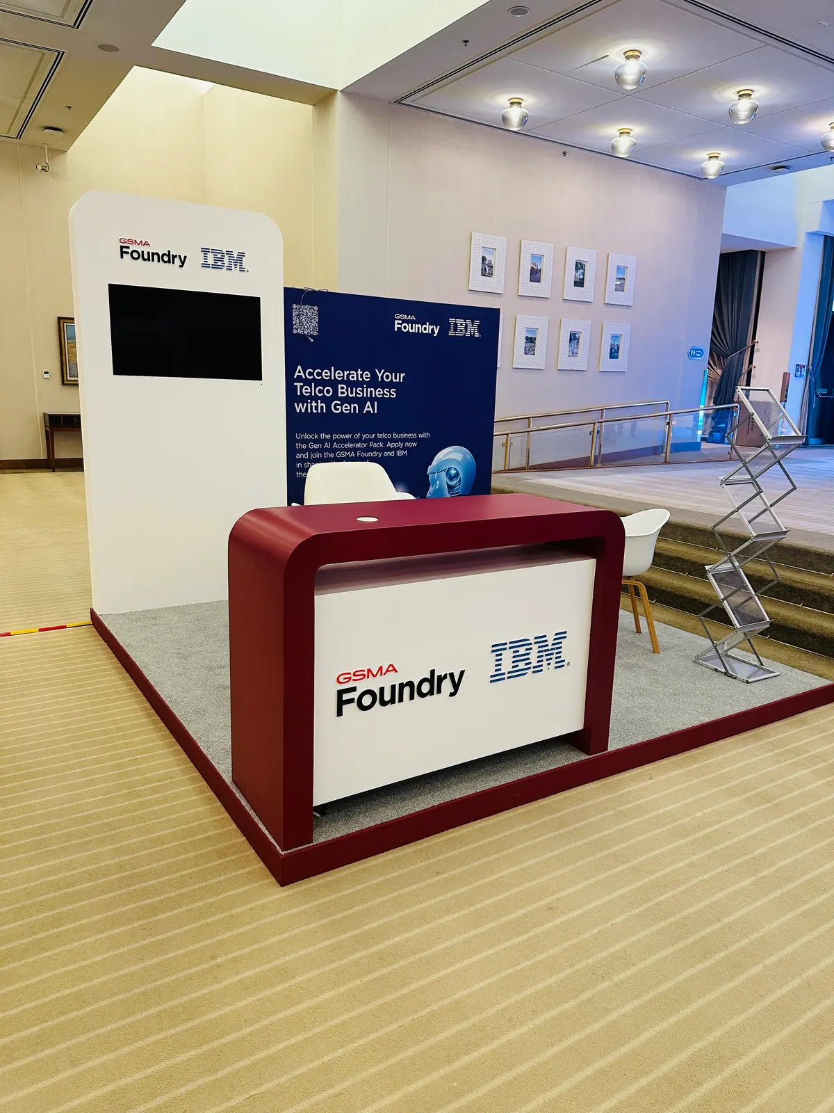 Six booths for a technology conference: Finished