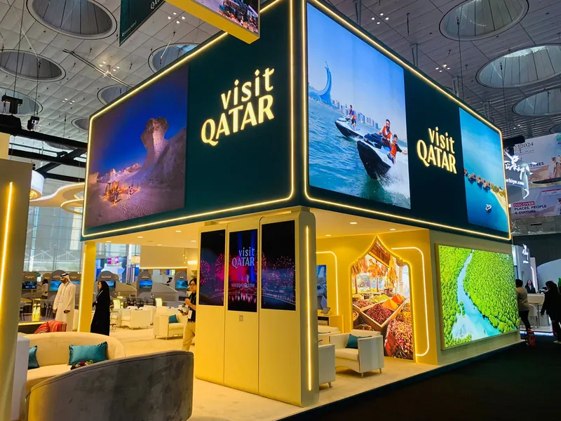 Visit Qatar two-storey stand: Open to visitors