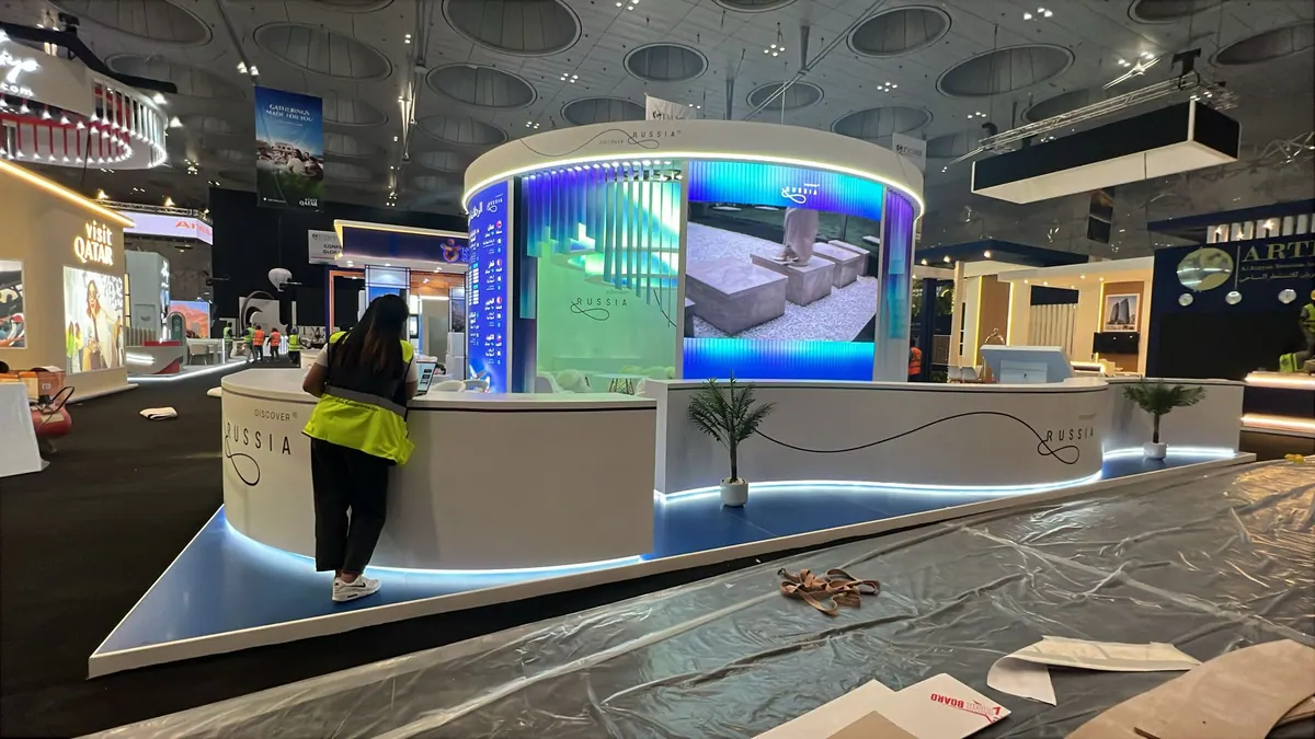 Discover Russia stand: Finished