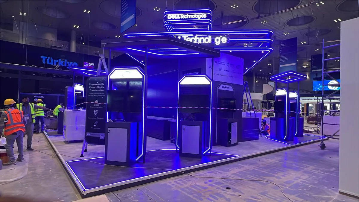 Dell Technologies stand, 2025: Finished