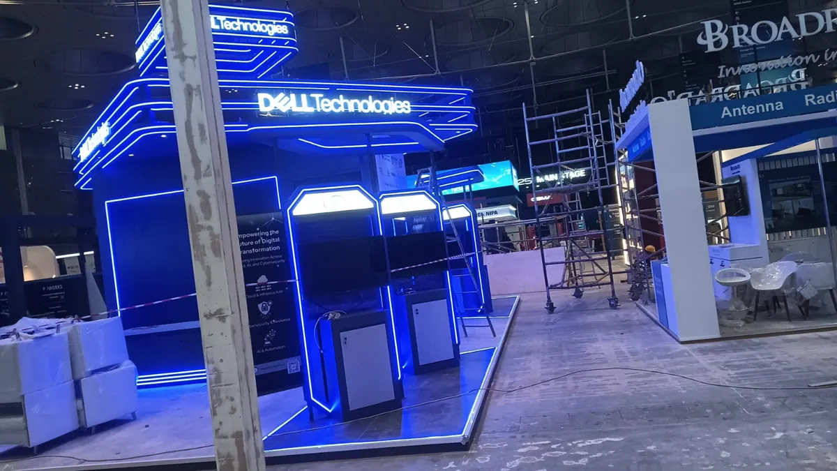 Dell Technologies stand, 2025: Finished