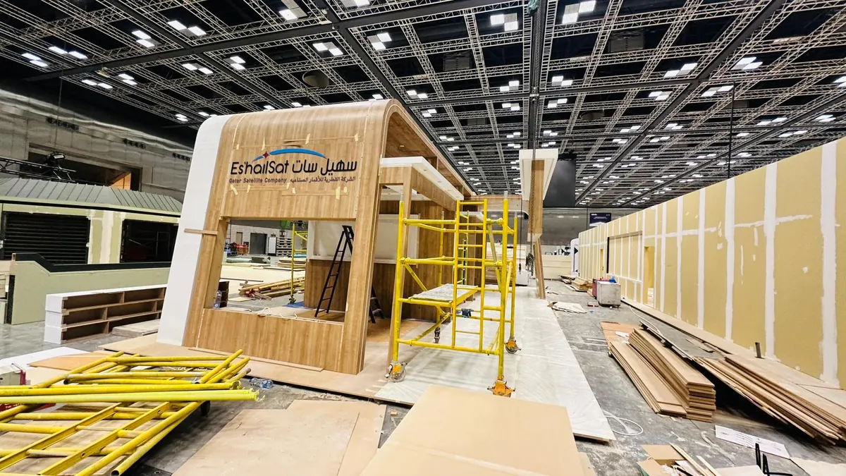 Es'hailSat stand, 2026: On site