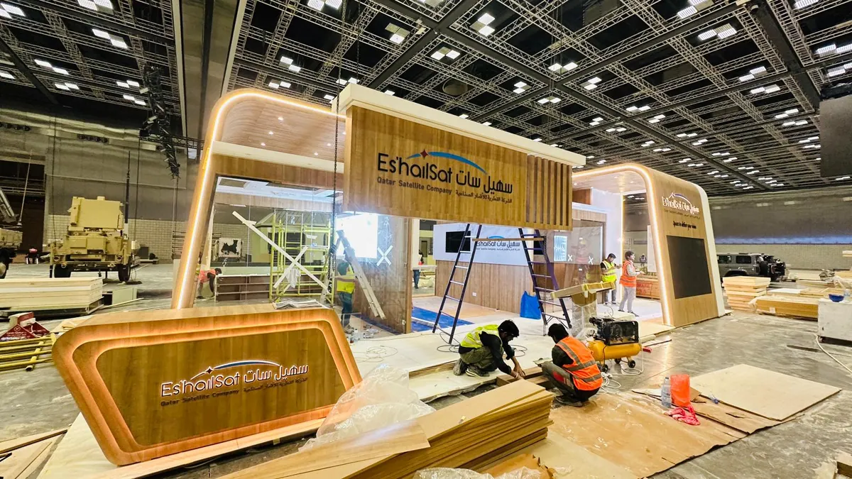 Es'hailSat stand, 2026: On site