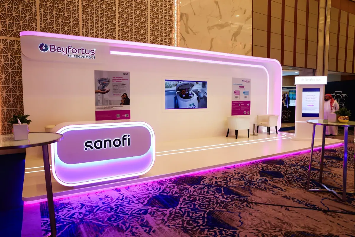 Sanofi Beyfortus stand: Finished