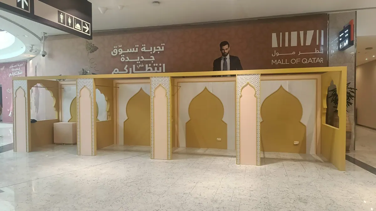 Ramadan market stalls: Finished